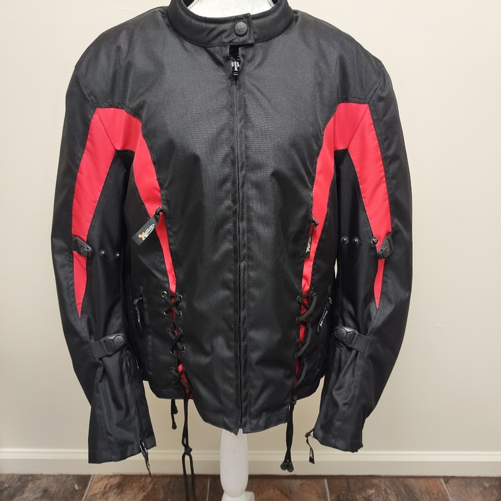 NWOT Xelement Advanced Motorcycle Gear Women's 4XL Armored Textile Jacket